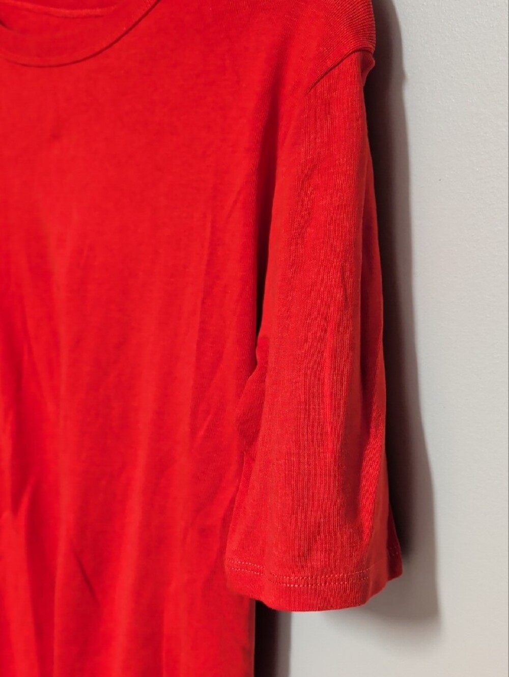 J. Crew Short Sleeve Crewneck Tee - Bright Red - Picture 2 of 6